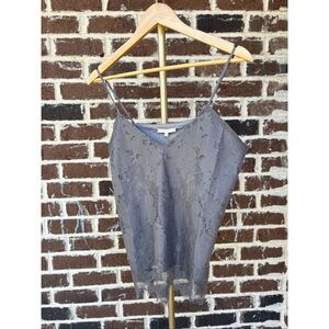 NWT Gold Hawk Gray Lace Tank Oversized Size Small